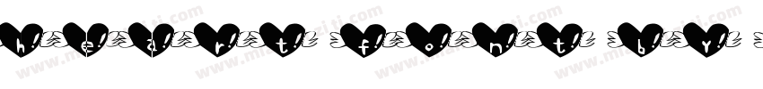 heart font by syoko字体转换